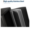 Double Trash Can with Lid, Step-on Kitchen Stainless Steel Garbage Cans, PP Inner Buckets, Liner Rim - 4 of 4