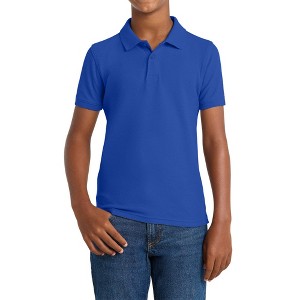 Mafoose Youth Comfortable Core Classic Pique Polo Shirt for Everyday Wear - 1 of 4