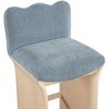 Meridian Furniture,Shaw Chenille Fabric Upholstered Counter Stool - 4 of 4