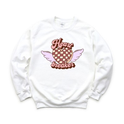Simply Sage Market Women's Graphic Sweatshirt Heart Breaker Wings