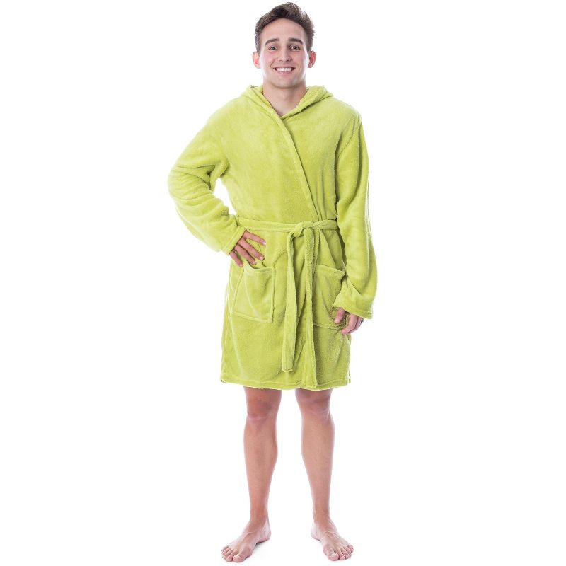 Dr. Seuss The Grinch Who Stole Christmas Adult Costume Character Fleece Robe, 3 of 7