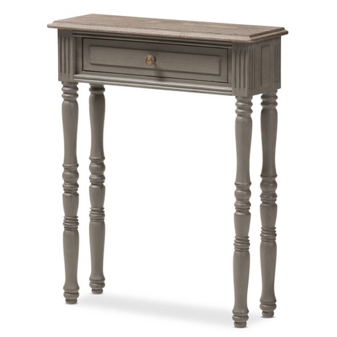 Noemie Country Cottage Farmhouse, Farmhouse Console Table With Drawers