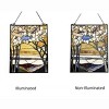 Chloe Lighting Autumn Valley Tiffany-Style Floral Stained Glass Window Panel 25" Height - 3 of 4