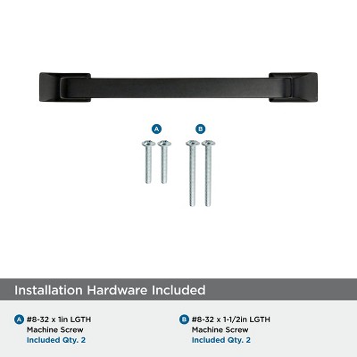 Westerly 3-3/4 inch Black Bronze Cabinet Pull