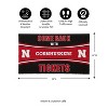 Evergreen Come Back with Tickets University of Nebraska 28" x 16" Woven PVC Indoor Outdoor Doormat - 2 of 4