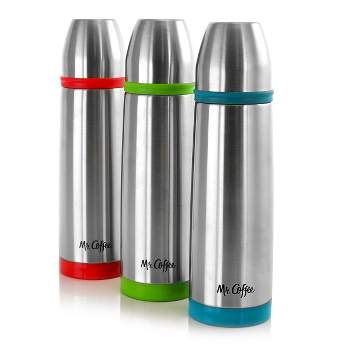 Mr. Coffee Altona 3 Piece 27 Ounce Stainless Steel Thermal Travel Bottles in Assorted Colors