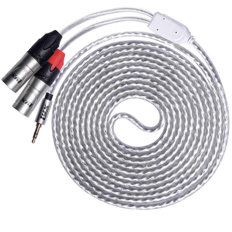 LyxPro 1/8'' TRS to Dual XLR Male Microphone Cable, Y-Mic Cord, 1 of 2