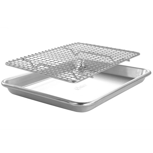 Aluminum Baking Sheet with Stainless Steel Cooling Rack Set | KPKitchen