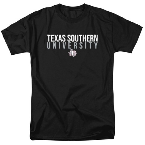 Texas Southern University Official Stacked Unisex Adult T Shirt, Charcoal - image 1 of 4