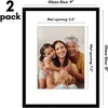 Americanflat Picture Frame with Mat - Modern Design, Shatter-Resistant Glass, Dual Sawtooth Hangers, Ideal for Home and Office Decor (2 Pack) - 2 of 4