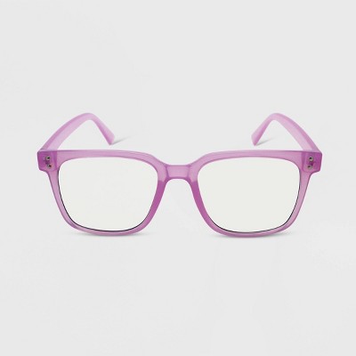 Women's Rectangle Blue Light Filtering Glasses - Wild Fable™ Purple