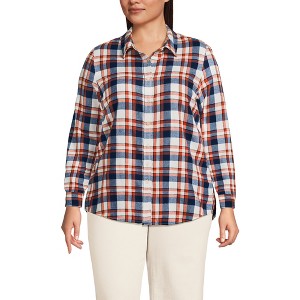 Lands' End Women's Flannel Shirt - 1 of 3