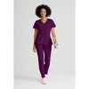 Barco One Women's Racer 4-Pocket V-Neck Scrub Top - 2 of 4