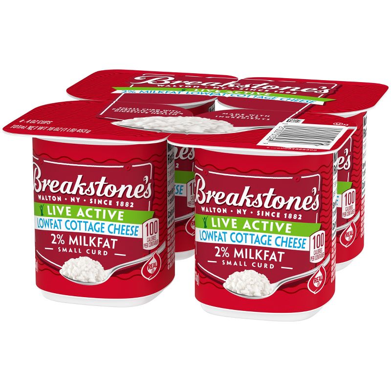 Breakstone&#39;s Live Active Low Fat Cottage Cheese - 16oz/4ct, 5 of 8