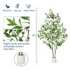 Artificial Eucalyptus Tree, Realistic Slender Leaf Faux Plant with Stable Pot for Indoor Home Office Decor - 2 of 4