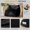 MAXYOYO Bean Bag Chair, Floor Sofa with Handle, Teens Living Room Accent Sofa Chair with Pocket for Gaming Reading Relaxing (Black) - 4 of 4