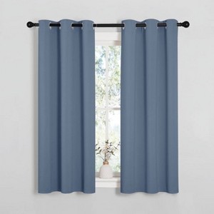 NICETOWN Grommet Top Blackout Curtains, Thermal Insulated Noise Reducing Window Drapes (Set of 2) - 1 of 4