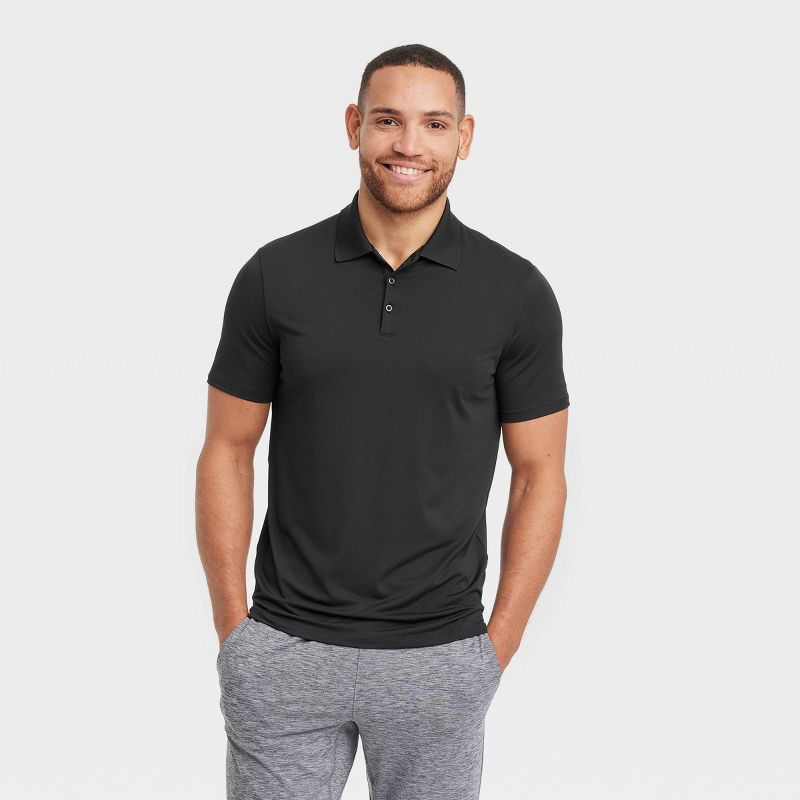 Men&#39;s Textured Polo Shirt- All In Motion&#8482;, 1 of 5