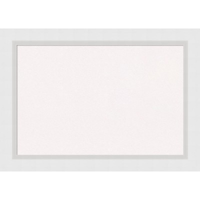 Amanti Art White Cork Board Wood Framed Blanco White Bulletin Board 28 ...