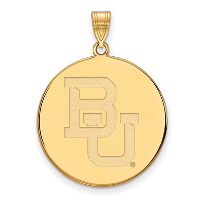 Black Bow Jewelry 14k Yellow Gold Baylor Bears NCAA Extra Large Pendant