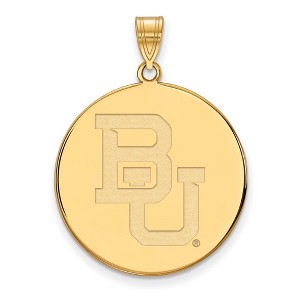 Black Bow Jewelry 14k Yellow Gold Baylor Bears NCAA Extra Large Pendant - 1 of 3