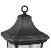 Progress Lighting Marquette 1-Light Outdoor Black Post Lantern with Water Glass Shade - 4 of 4
