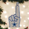 Old World Christmas Blown Glass Ornament for Christmas Tree, Dallas Cowboys Foam Finger - 2 of 4