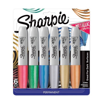 silver sharpie pens