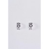 Slickblue Women's Jewelry, Gold or Silver Small Chain Link Hinged Hoop Earrings, 0.5", Stylish Accent - 3 of 3