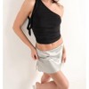 Women's Alina One Shoulder Top - Pretty Garbage M - 2 of 4