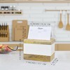 AuldHome Wood Enamel Recipe Box or Set; Boho Farmhouse Style Mango Wood Recipe Box - 3 of 4