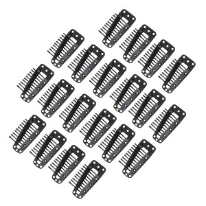 Unique Bargains 10-Teeth Snap Wig Hair Clips 20 Pcs - 1 of 4