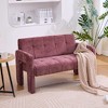 GDFStudio Ines 46.85'' Modern Chenille Upholstered Loveseat Sofa - 2 of 4