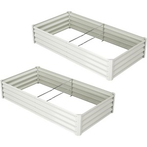 coucheta 6x3x1FT Planter Raised Beds , Upgraded-Quality Raised Bed with Open Base and Safe Edge, Outdoor Planter for Flowers and Plants - 1 of 4