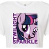 Women's - My Little Pony - Character Block Twilight Sparkle Cropped Graphic T-Shirt - 2 of 4