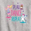 JoJo Siwa Play Dance Repeat Graphic Long Sleeve Fleece Sweatshirt - Athletic Heather - 3T - 2 of 3