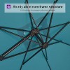 PURPLE LEA Cantilever Patio Umbrella with Base Included Square Umbrella with 360° Rotation and Aluminum Offset Hanging Outdoor Umbrella - 4 of 4