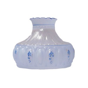 Aladdin Glass Oil Lamp Shade, 10 inch Base Fits Aladdin Non-Electric Fuel Lamps - 1 of 2