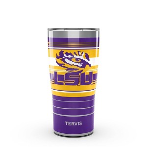NCAA LSU Tigers 20oz Hype Stripes Stainless Steel Tumbler - 1 of 4