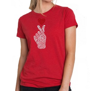 LA Pop Art Women's Premium Blend Word Art T-shirt - K-Pop - 1 of 4