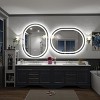 pmir Super Bright 192 LEDs/m LED Lighted Anti-Fog Tempered Glass Irregular Bathroom/Vanity Mirror with ETL & 3-Year Warranty - 4 of 4