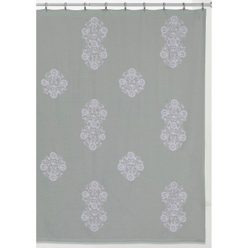 Boho Shower Curtain Gray Creative, Pink And Grey Shower Curtain Asda