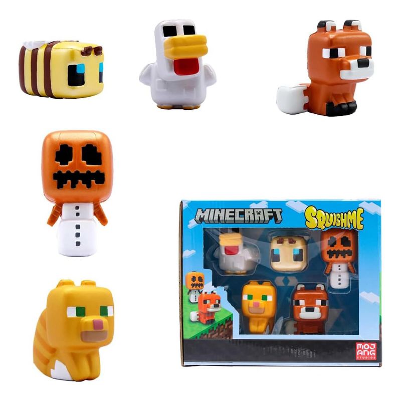 Just Toys Minecraft 5 Piece SquishMe Collectors Box, 1 of 4