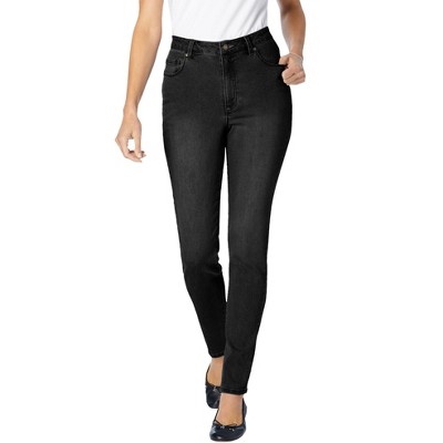Woman Within Women's Plus Size Tall Comfort Curve Slim-Leg Denim Jean