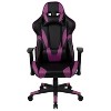 Emma and Oliver Racing Gaming Ergonomic Chair with Fully Reclining Back in Red LeatherSoft - 3 of 4
