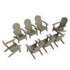 WestinTrends Tuscany HIPS¬¨‚Ä†Outdoor¬¨‚Ä†Patio¬¨‚Ä†Folding¬¨‚Ä†Adirondack¬¨‚Ä†Chair (Set of 8) - 4 of 4