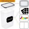 Racxily 42 Pcs Airtight Food Storage Containers Set with Lids, BPA Free Clear Pantry Canister for Kitchen and Pantry Organization,Plastic Canisters - 3 of 4