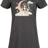 Women's - Instant Message - Celestial Moon Woman Graphic T-shirt Dress - 2 of 4