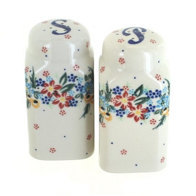 Blue Rose Polish Pottery Tara Large Salt & Pepper Shakers