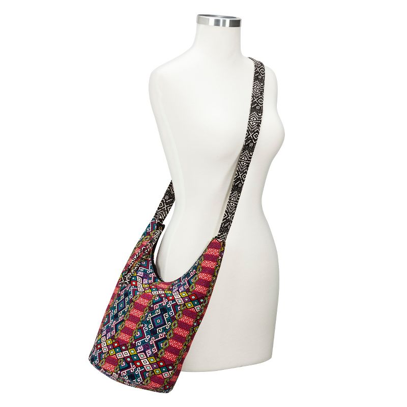 Women's Geometric Print Slouchy Crossbody Handbag - Red - Mossimo Supply Co.&#8482;, 2 of 4